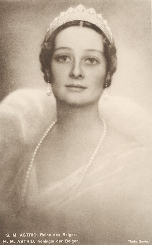 Ruotsin Astrid, belgialaisten kuningatar, belgialaisen Leopold III:n puoliso (m/v kuva) tekijältä Photographer Belgian