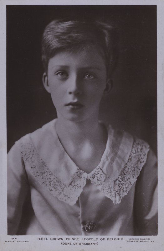 Kruununprinssi Leopold, myöhemmin Belgian kuningas Leopold III (m/v kuva) tekijältä Photographer Belgian