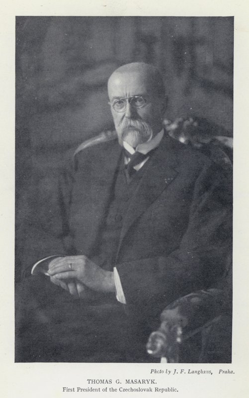 Tšekkoslovakia: Thomas G Masaryk, Tšekkoslovakian tasavallan ensimmäinen presidentti (m/v kuva) tekijältä Photographer Czech