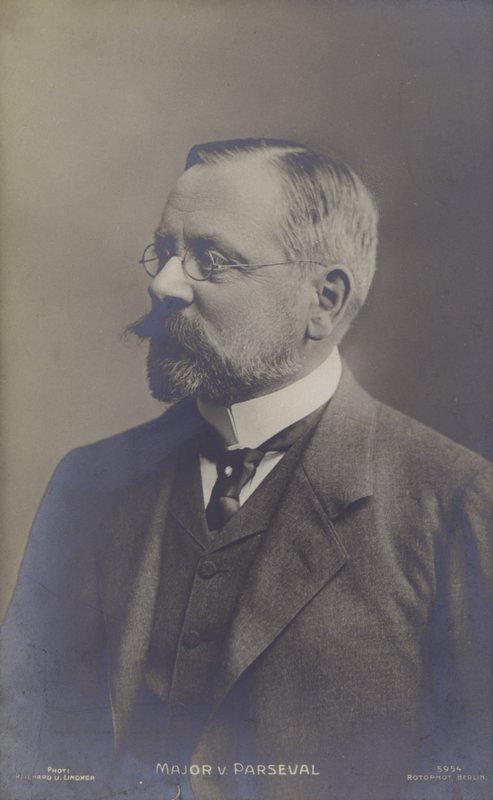 August von Parseval, saksalainen ilmalaivasuunnittelija (m/w kuva) tekijältä Photographer German