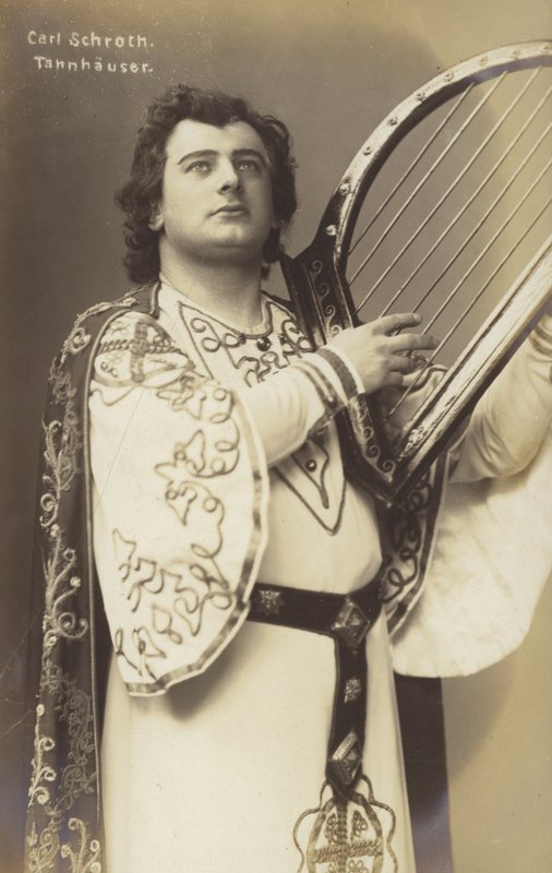 Carl Schroth, saksalainen oopperalaulaja Tannhauserina (m/w kuva) tekijältä Photographer German
