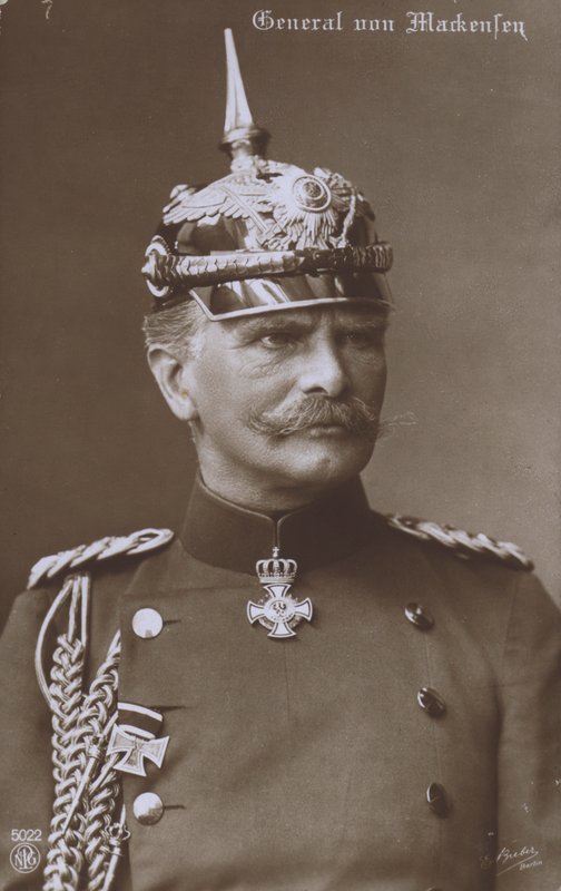 Kenttämarsalkka August von Mackensen, ensimmäisen maailmansodan saksalainen armeijan komentaja (m/v kuva) tekijältä Photographer German