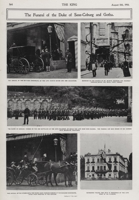 Alfredin, Saksi-Coburgin ja Gothan herttua, kuningatar Victorian ja prinssi Albertin toisen pojan hautajaiset, Coburg, Saksa tekijältä Photographer German