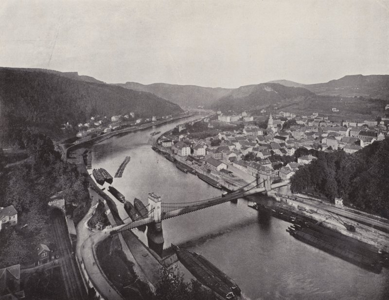 Panorama of Decin (m/w kuva) tekijältä Photographer German