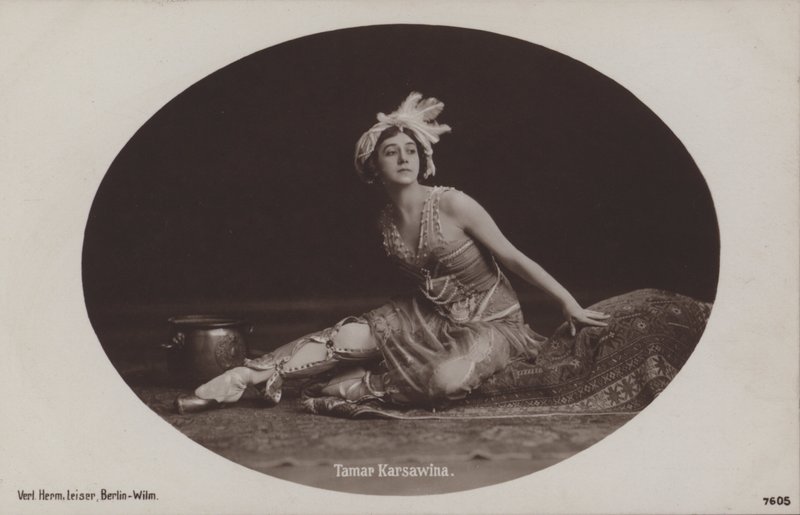Tamara Karsavina, venäläinen balerina ja baletin opettaja (m/v kuva) tekijältä Photographer German
