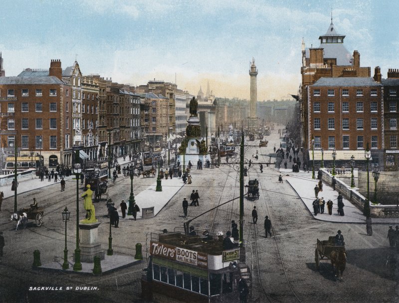 Sackville Street, Dublin (värikuva) tekijältä Photographer Irish