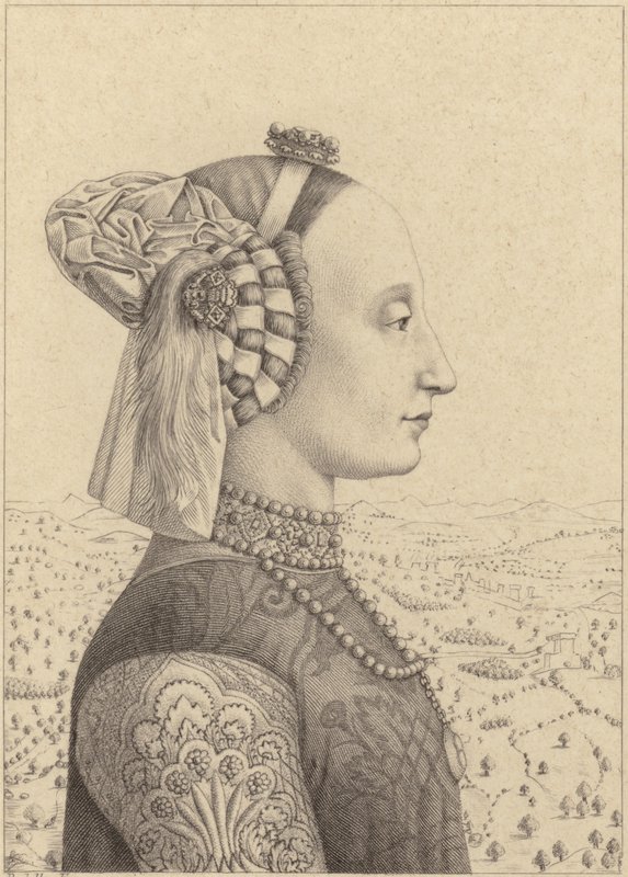 Battista Sforza tekijältä Piero della Francesca
