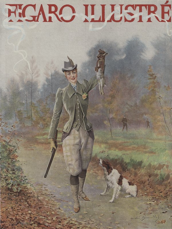 Le Figaro Illustre -lehden kansi, marraskuu 1891 tekijältä Pierre Andre after Brouillet