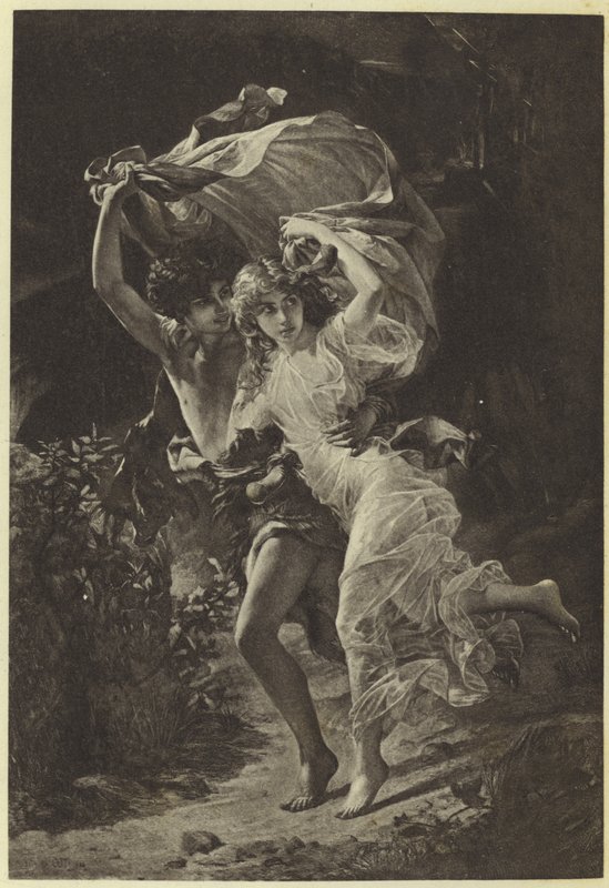 Myrsky, Pierre Auguste Cot (syväpaino) tekijältä Pierre Auguste Cot