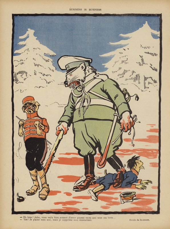 Bisnes on bisnestä. Kuvitus Le Rirelle tekijältä Pierre Georges Jeanniot