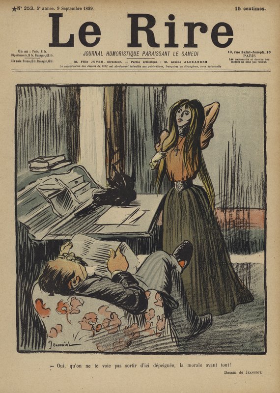 Kuvitus Le Rirelle tekijältä Pierre Georges Jeanniot