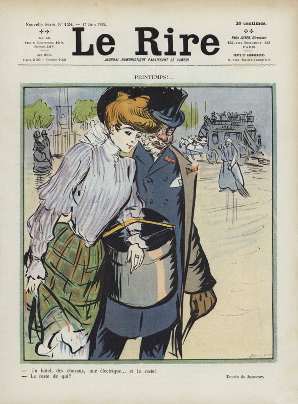 Kuvitus Le Rirelle tekijältä Pierre Georges Jeanniot