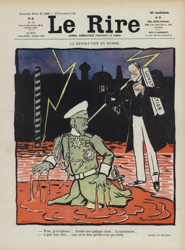 Vallankumous Venäjällä. Kuvitus Le Rirelle tekijältä Pierre Georges Jeanniot