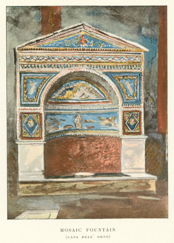 Mosaiikkisuihkulähde, Casa Dell 