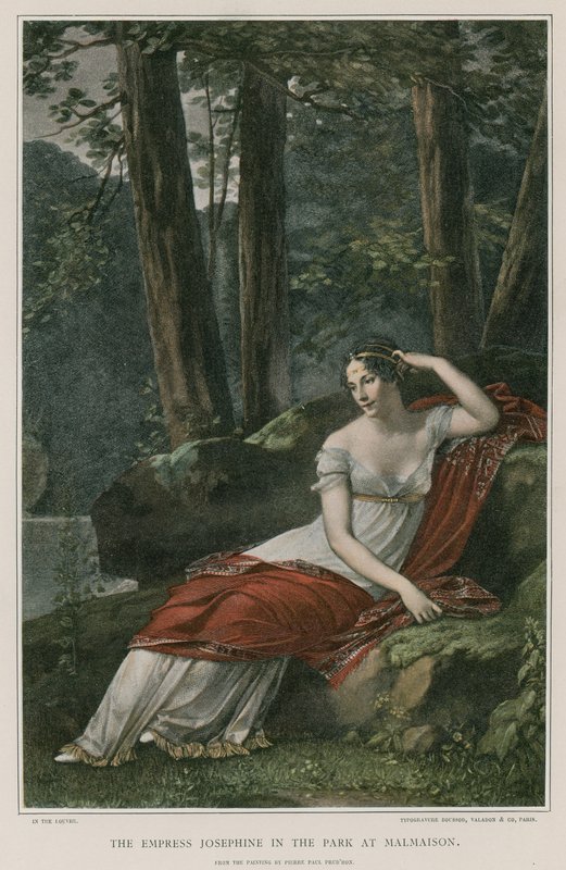 Keisarinna Josephine Malmaisonin puistossa tekijältä Pierre Paul Prudhon