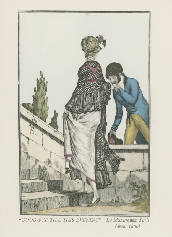 Hyvästi tähän iltaan (noin 1800) tekijältä Pierre de La Mesangere