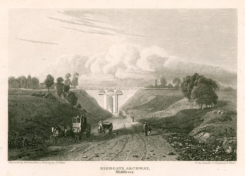 Highgate Archway, Middlesex tekijältä Pieter Jansz. Quast