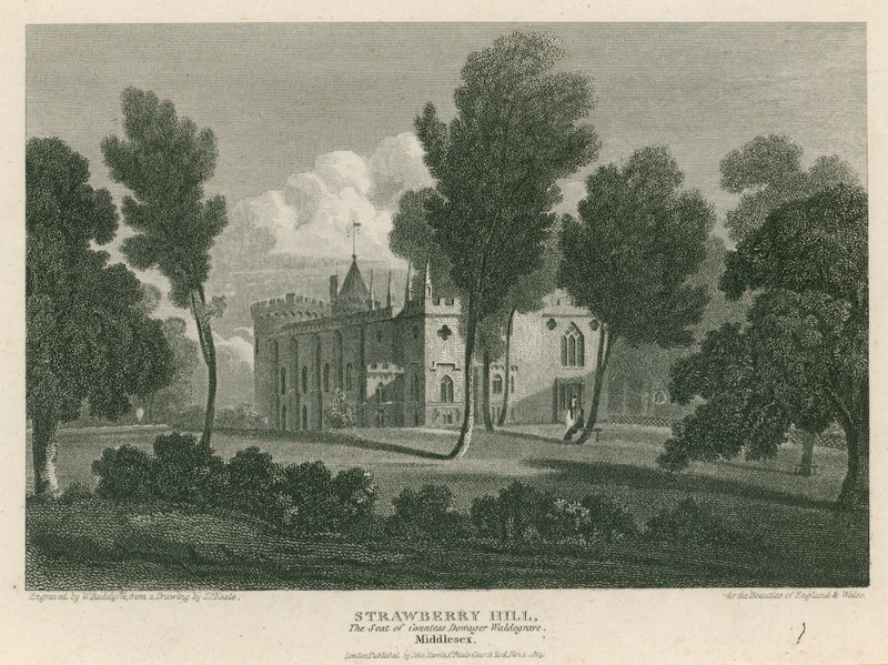 Strawberry Hill, Twickenham, Lontoo; Kreivitär Dowager Waldegraven istuin tekijältä Pieter Jansz. Quast