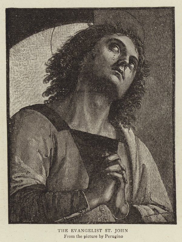 Evankelista Pyhä Johannes tekijältä Pietro Perugino
