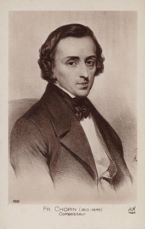 Frederic Chopin, puolalainen säveltäjä ja pianisti (1810-1849) tekijältä Polish School