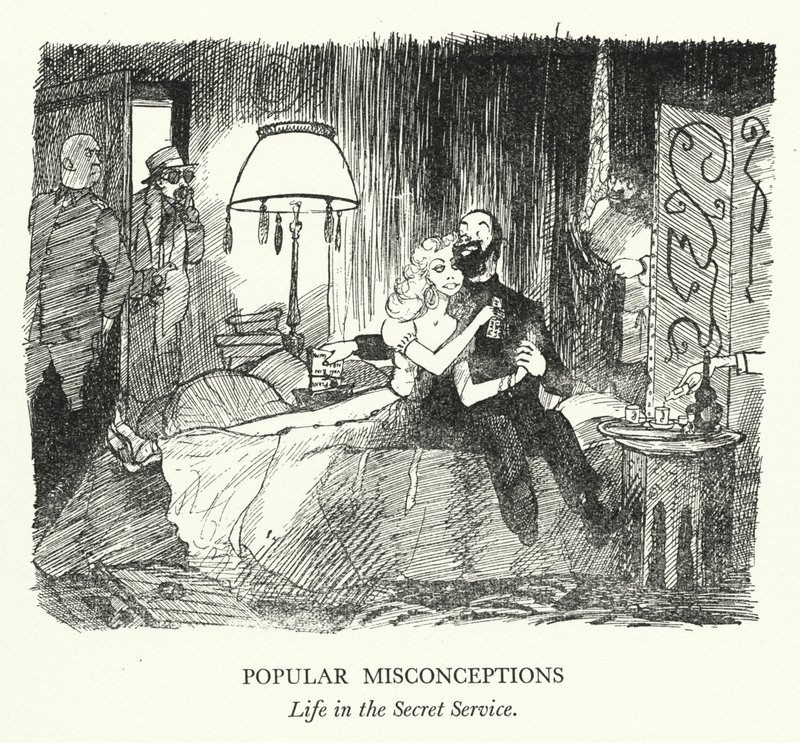 Suositut väärinkäsitykset, Elämä salaisessa palvelussa (litho) tekijältä Pont (1908 40)