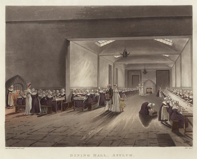 Ruokasali tekijältä Pugin and Rowlandson