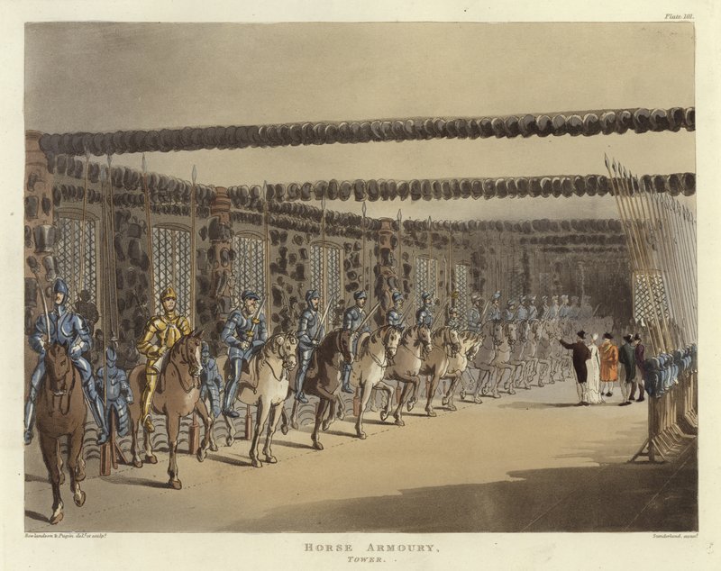 Hevosarmeija tekijältä Pugin and Rowlandson