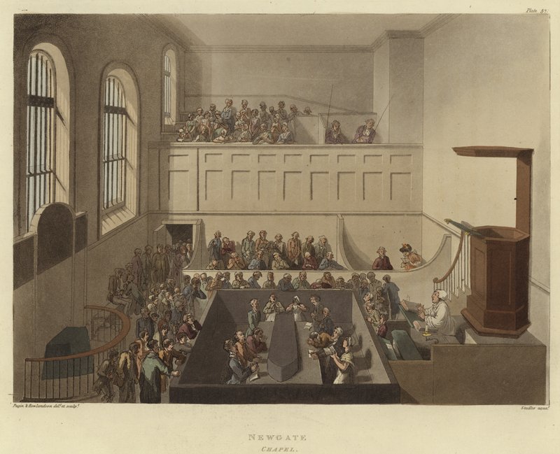 Newgate tekijältä Pugin and Rowlandson