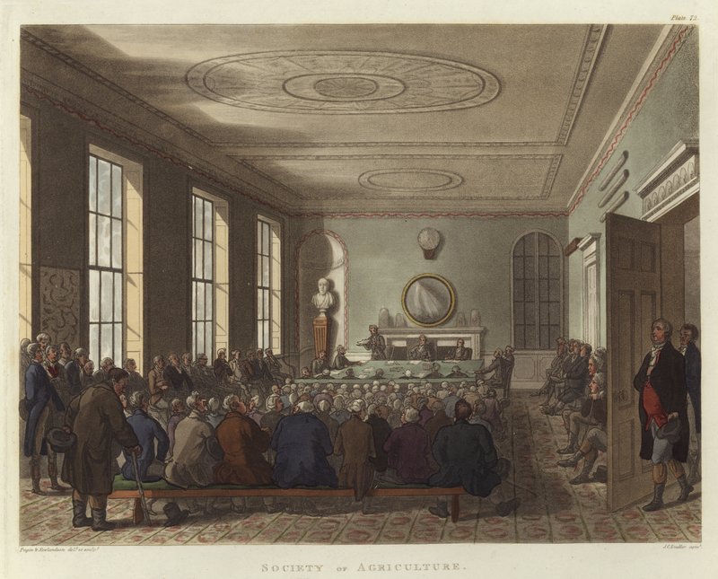 Maatalousyhdistys tekijältä Pugin and Rowlandson