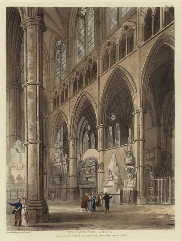 Westminster Abbey tekijältä Pugin and Rowlandson