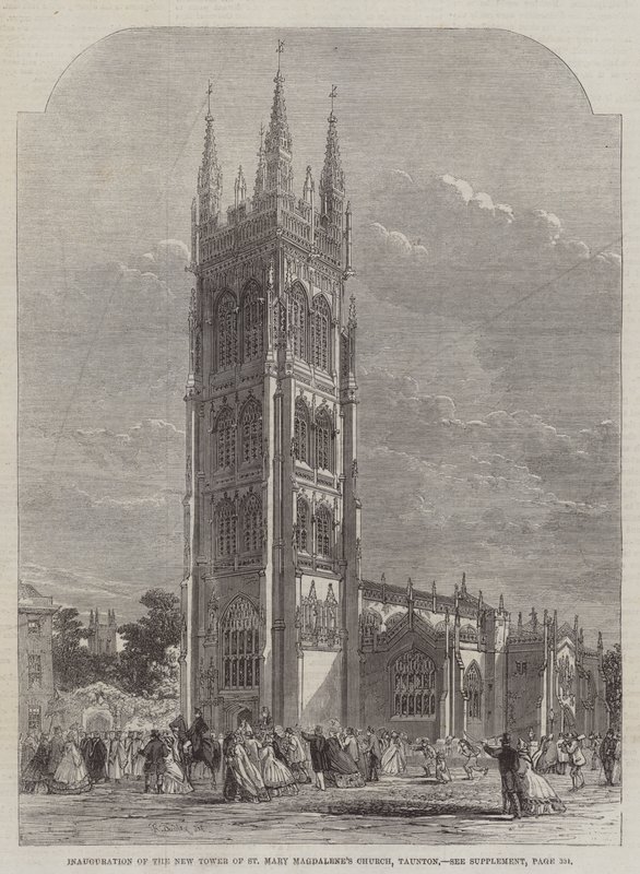 Pyhän Maria Magdaleenan kirkon uuden tornin avajaiset, Taunton tekijältä R. Dudley