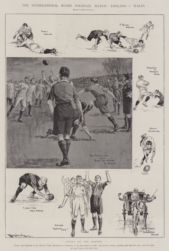 Kansainvälinen rugby-jalkapallo-ottelu, Englanti v Wales tekijältä Ralph Cleaver