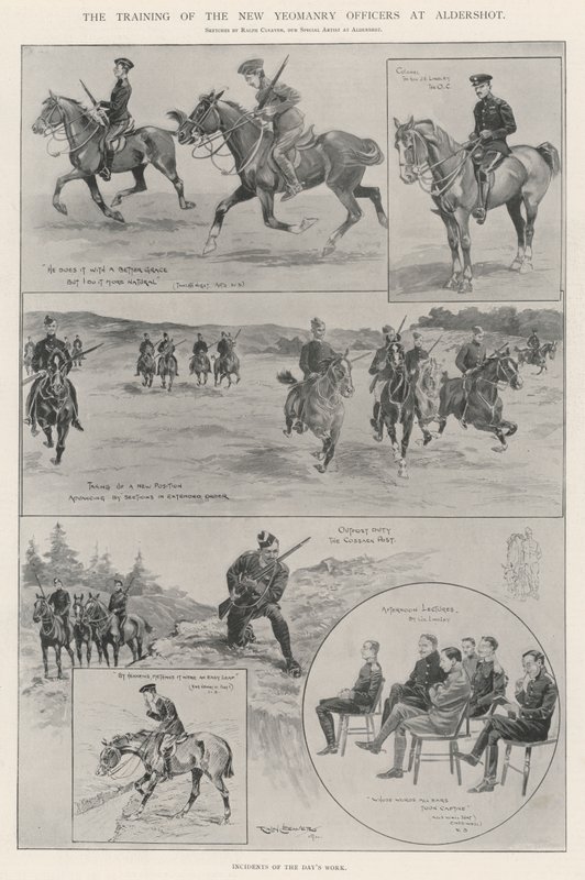 New Yeomanry -upseerien koulutus Aldershotissa tekijältä Ralph Cleaver