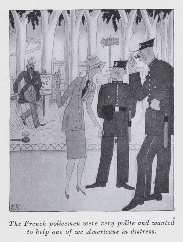 Anita Loosin kuvitus artikkeliin "But Gentlemen Marry Brunettes" (litografia). tekijältä Ralph Barton