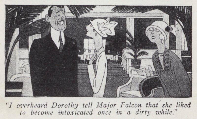 Kuvitus herrat mieluummin blondeista, Anita Loos (litho) tekijältä Ralph Barton