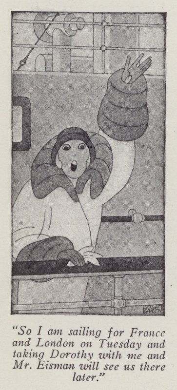 Kuvitus herrat mieluummin blondeista, Anita Loos (litho) tekijältä Ralph Barton