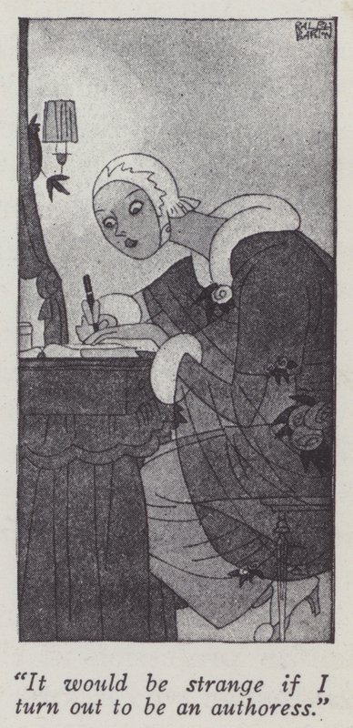 Kuvitus Gentlemen Prefer Blondes, Anita Loos (litho) tekijältä Ralph Barton