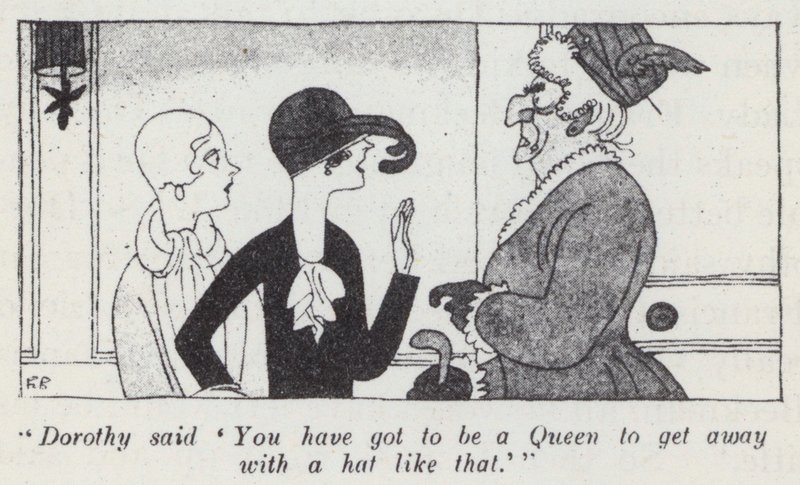 Kuvitus herrat mieluummin blondeista, Anita Loos (litho) tekijältä Ralph Barton