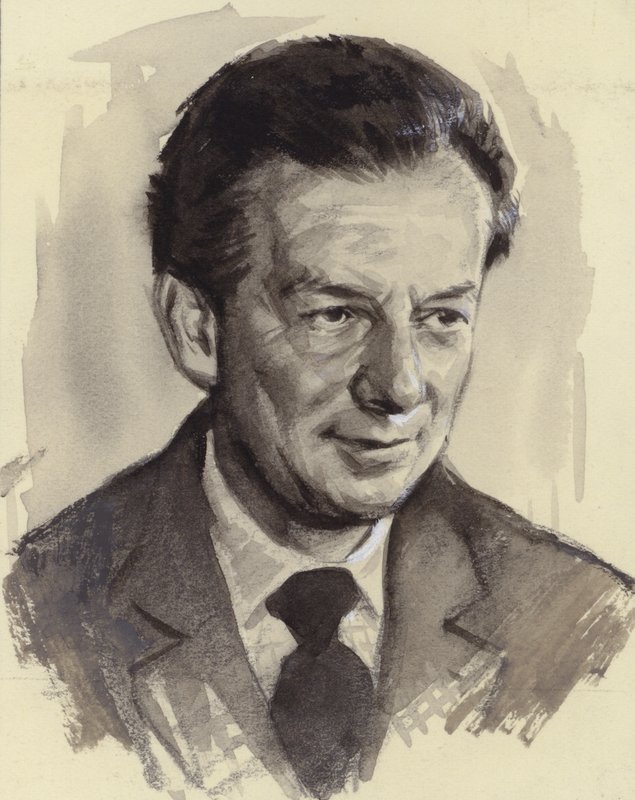 Benjamin Britten (guassi paperille) tekijältä Ralph Bruce
