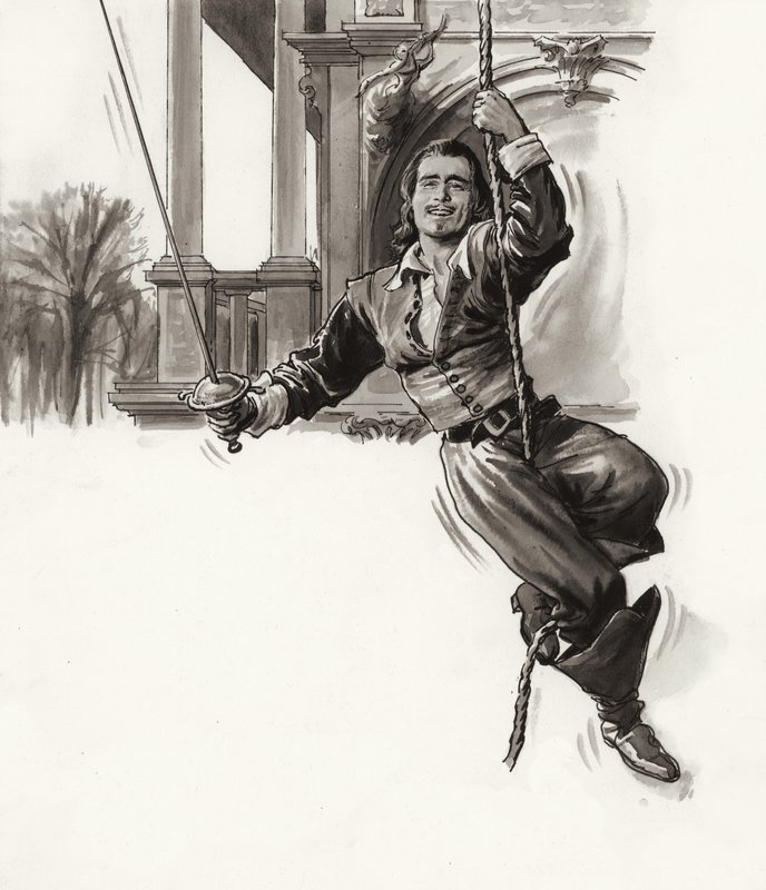 Douglas Fairbanks (guassi paperille) tekijältä Ralph Bruce