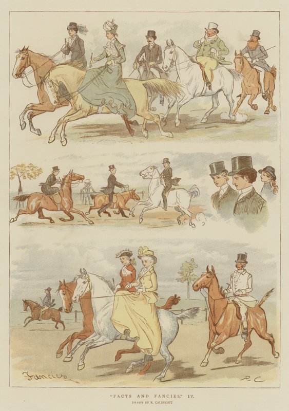 Faktat ja kuvitelmat, IV (chromolitho) tekijältä Randolph Caldecott