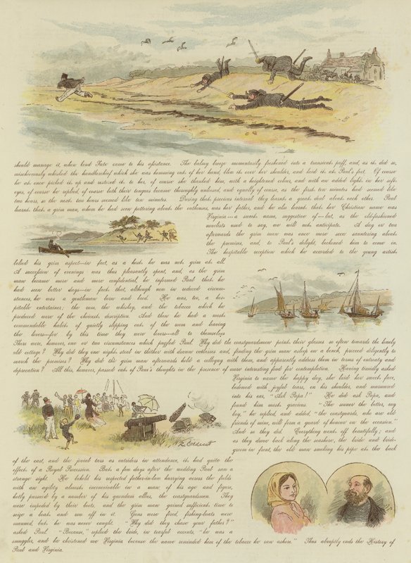 Paul ja Virginia, tai viimeinen salakuljettajista (chromolitho) tekijältä Randolph Caldecott