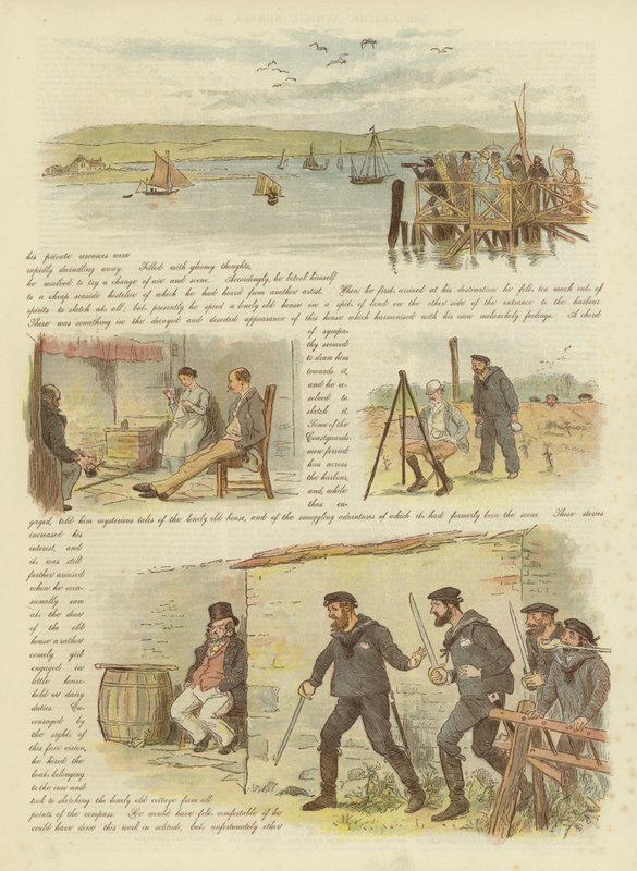 Paul ja Virginia, tai viimeinen salakuljettajista (chromolitho) tekijältä Randolph Caldecott
