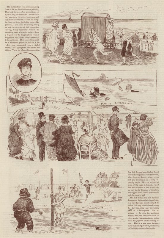 Luonnoksia Trouvillessa tekijältä Randolph Caldecott