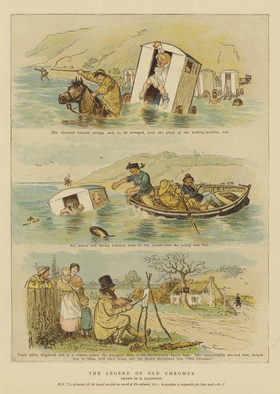 Legend of Old Chromer (chromolitho) tekijältä Randolph Caldecott