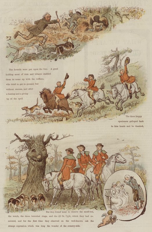 Legenda nauravasta tammesta (chromolitho) tekijältä Randolph Caldecott