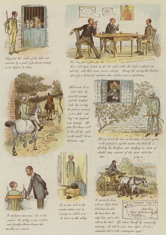 Koirakärryn omituiset seikkailut tekijältä Randolph Caldecott