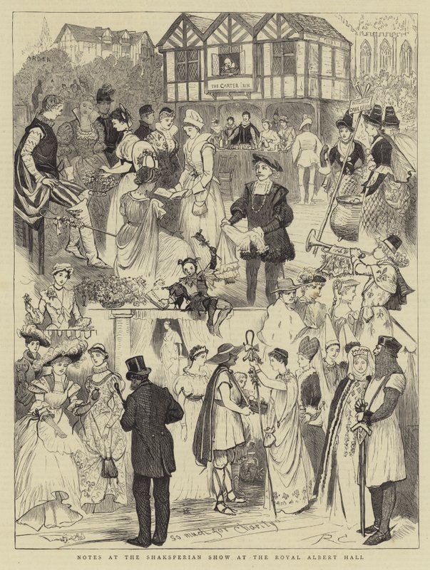 Muistiinpanot Shakespearean Showssa Royal Albert Hallissa tekijältä Randolph Caldecott