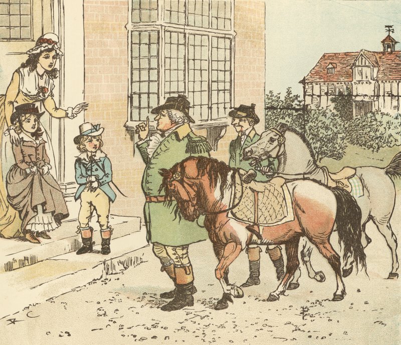 Ratsasta kukkohevosella Banbury Crossiin tekijältä Randolph Caldecott
