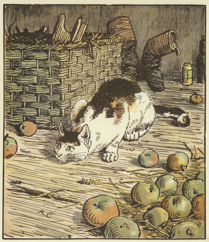 Talo, jonka Jack rakensi (väri litho) tekijältä Randolph Caldecott